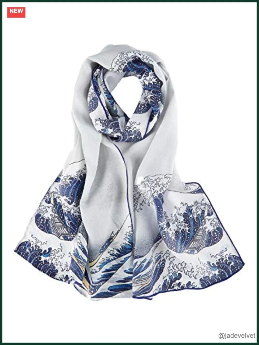 100% Silk Crepe Long Scarf Art Print Van Gogh